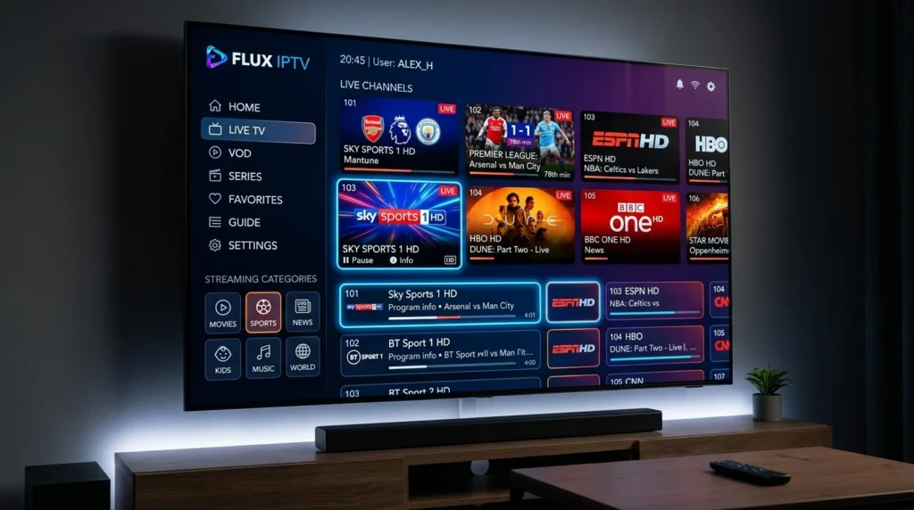 IPTV global streaming network digital concept