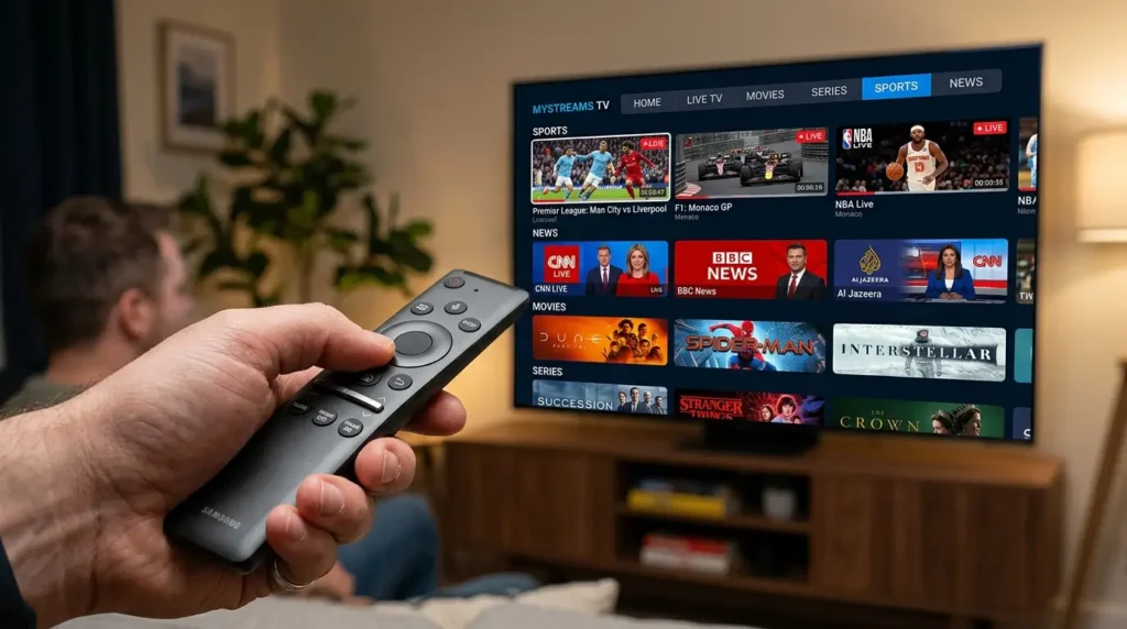 Remote control using IPTV streaming interface