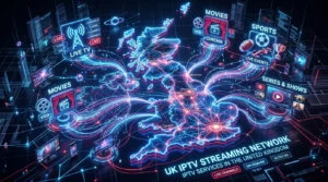 Remote control using IP TV UK app with live sports and British TV channels