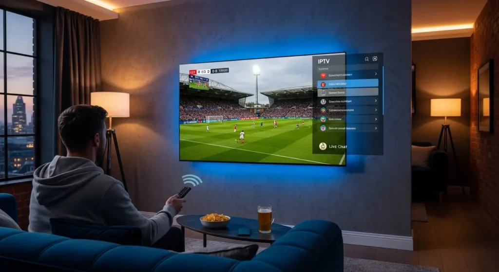 IPTV UK live football streaming on TV with UK sports channels