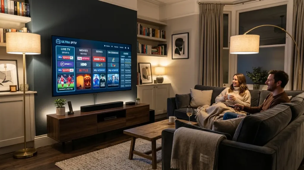 best IPTV UK interface with live channels and sports streaming