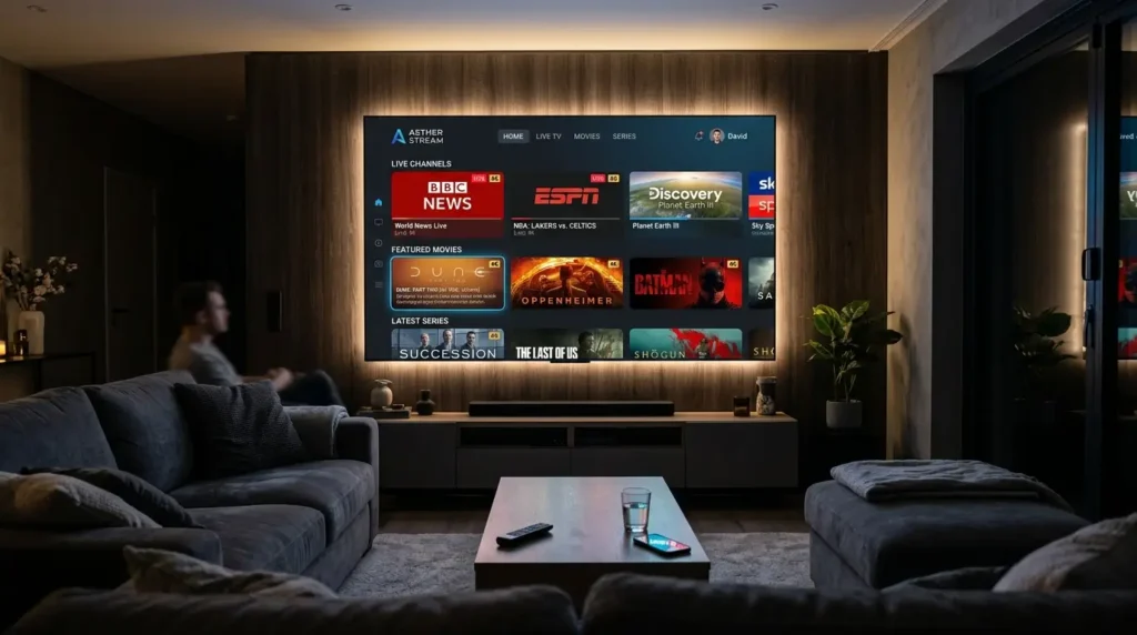 IPTV provider offering international channels and global streaming services